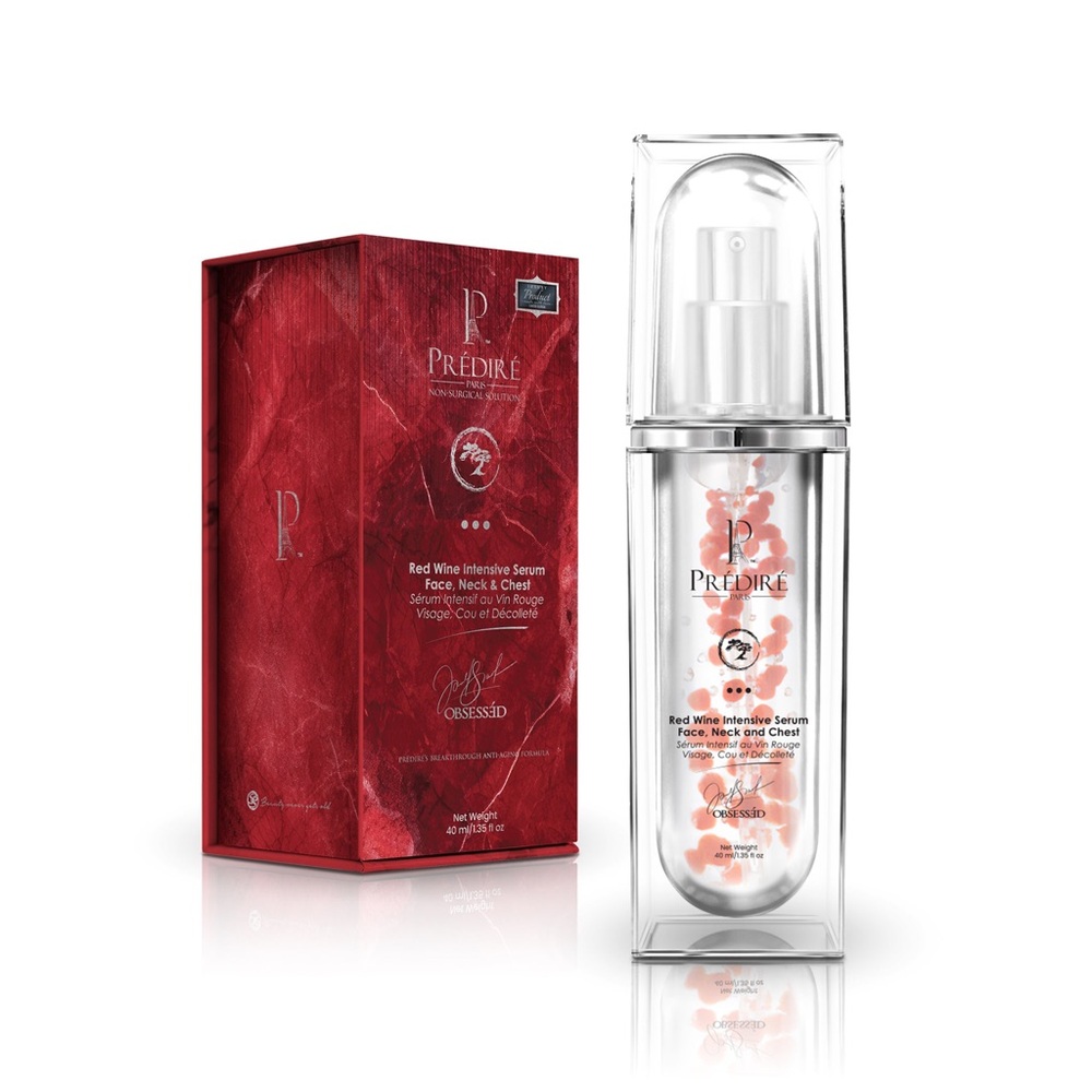 Predire Red Wine Intensive Serum for Face, Neck & Chest